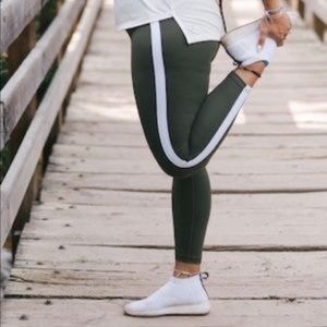 ZYIA - Forest Green with White Stripe